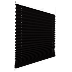 Roleta plisowana klasyczna 753MK CZARNY profil Biały