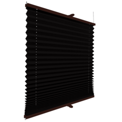 Roleta plisowana klasyczna 753MK CZARNY profil Brązowy