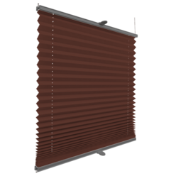 Roleta plisowana klasyczna Czekolada profil Szary 