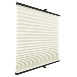 Roleta plisowana klasyczna Ecru profil Antracytowy