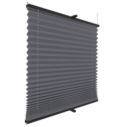 Roleta plisowana klasyczna Grafitowa profil Antracytowy