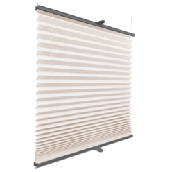 Roleta plisowana klasyczna Krem profil Szary