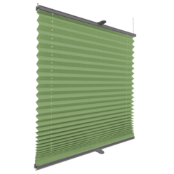 Roleta plisowana klasyczna Zielona profil Szary 