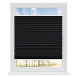 Roleta plisowana na haczyki kolor czarny