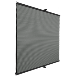 Roleta plisowana plaster miodu grey profil antracytowy