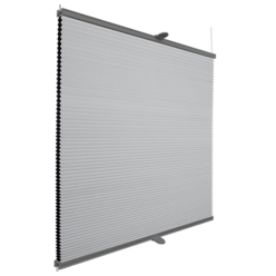 Roleta plisowana plaster miodu steel profil srebrny