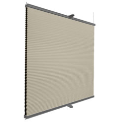 Roleta plisowana plaster miodu tan profil szary