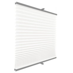 Roleta plisowana termiczna 0800MT BIAŁY profil Srebrny