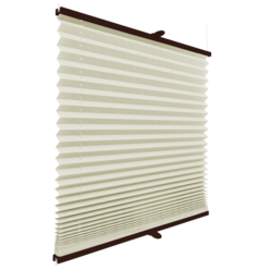 Roleta plisowana termiczna 2079MT ECRU profil Brązowy