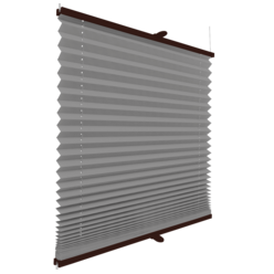 Roleta plisowana termiczna 526MT SZARY profil Brązowy