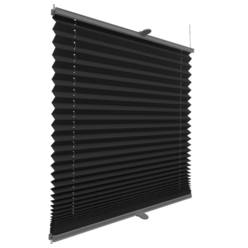 Roleta plisowana termiczna Black Silver profil Szary