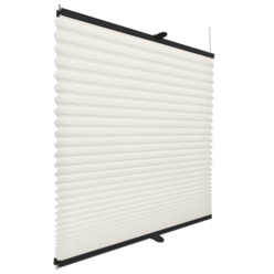 Roleta plisowana termiczna White Silver profil Antracytowy