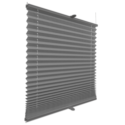 Roleta plisowana zaciemniająca Grey profil Srebrny