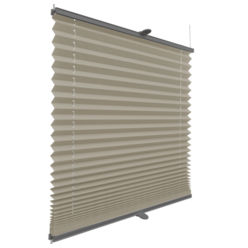 Roleta plisowana zaciemniająca Tan profil Srebrny