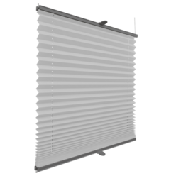 Roleta plisowana zaciemniająca White profil Srebrny