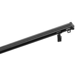 Szyna aluminiowa czarna pojedyncza z żabkami